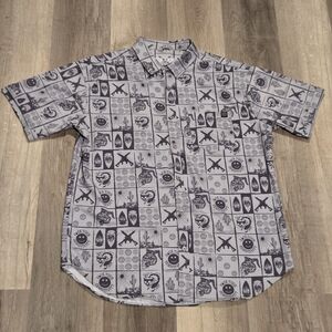 Black Rifle Coffee Company Shirt Short Sleeve Button Up Graphic Mens Size XL